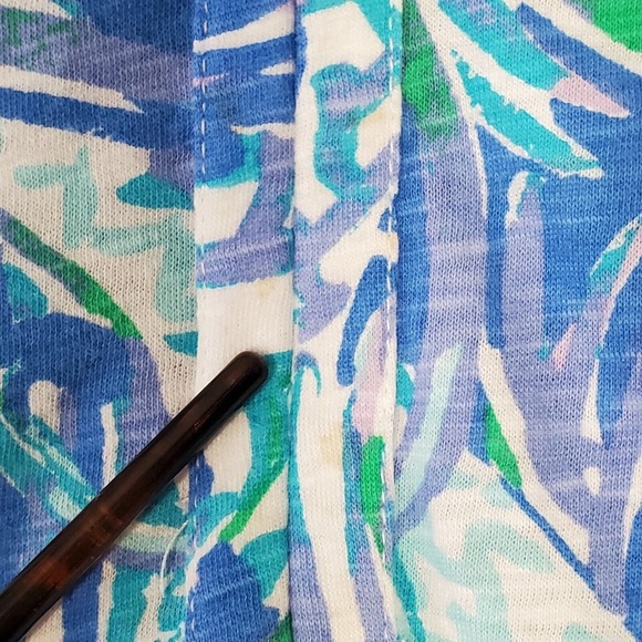 Lilly‎ Pulitzer Women Meg Tunic Top Size XS Lightweight Stretch V-Neck Resort - Picture 4 of 14